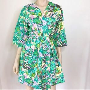 Free People Kimono Tropical Bridal Dress Robe